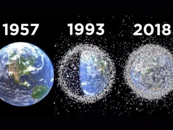 地球已被太空垃圾包裹，卫星和火箭碎片进入太空越来越多